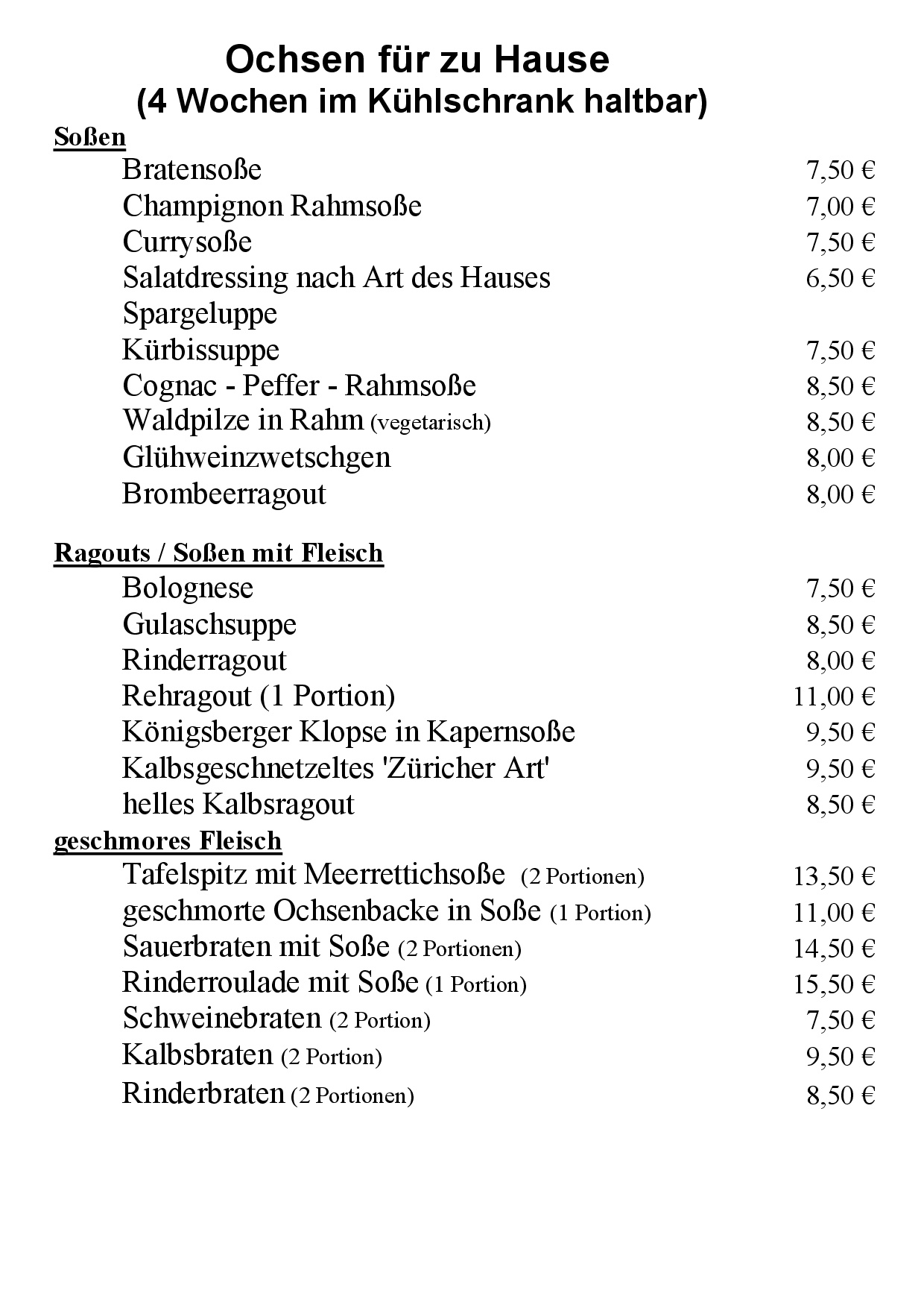 Soßen zum Mitnehmen 07.2024